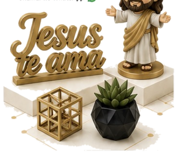 Objetos decorativos em impressão 3D